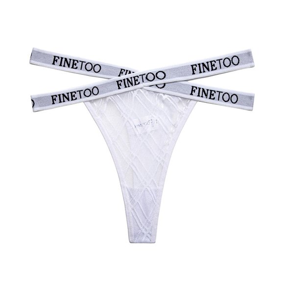 Lace Mesh G-string XXX Cross Strap Cross Waisted (42.5 cm) (XXS) (0-2) - Picture 3 of 9